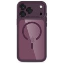 TECH-PROTECT MAGPEAK MAGSAFE CC IPHONE 17 PRO MAX / 18 PRO MAX BURGUNDY/CLEAR