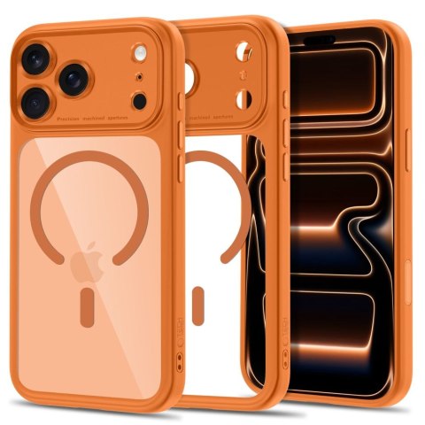 TECH-PROTECT MAGPEAK MAGSAFE CC IPHONE 17 PRO MAX / 18 PRO MAX COSMIC ORANGE/CLEAR