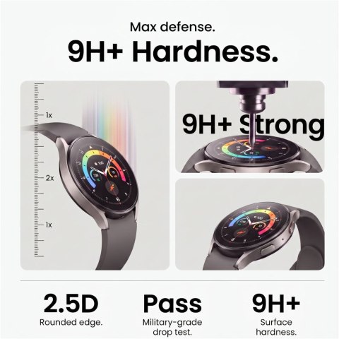 SZKŁO HARTOWANE TECH-PROTECT EASY SET+ 2-PACK SAMSUNG GALAXY WATCH 8 / 9 (40 MM) CLEAR