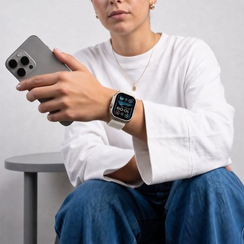 TECH-PROTECT NYLON SPORT APPLE WATCH 8 / 9 / 10 / 11 / 12 / SE / ULTRA (44 / 45 / 46 / 49 MM) STARLIGHT
